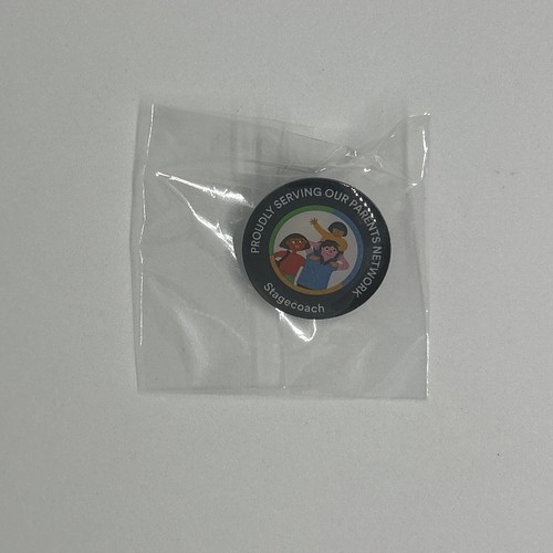 Stagecoach pin badge proudly - stagecoach,