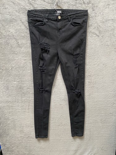Hera london men black ripped - black,
