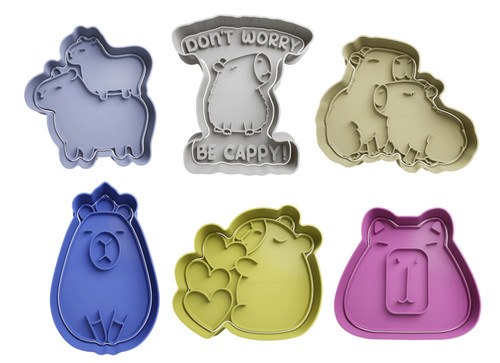 Capybara cookie cutters - capybara,