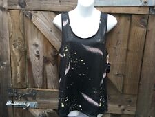 NEW MANUKA SEAMLESS OPEN BACK YOGA/PILATES/WORKOUT VEST STRETCH JERSEY TOP S/M