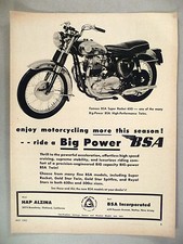 BSA Motorcycle PRINT AD - 1963