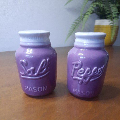 Pair mason ceramic salt - 1,