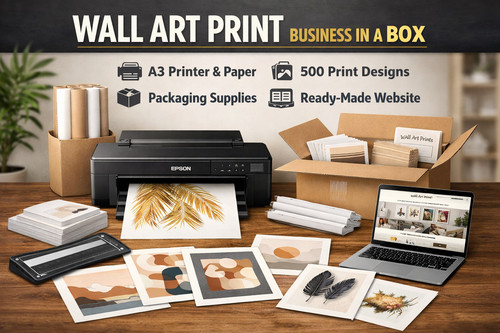 Wall art print business - print, a