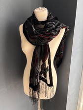 Black Red Green Silver Velvet