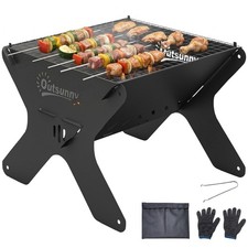 Outsunny 2-In-1 Portable BBQ