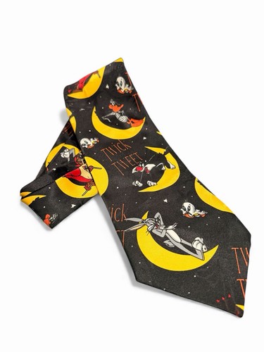 Looney tunes halloween necktie - looney,