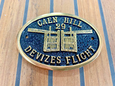 CAEN HILL FLIGHT Brass Plate