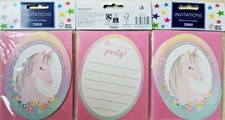 UNICORN PARTY 24 INVITES /