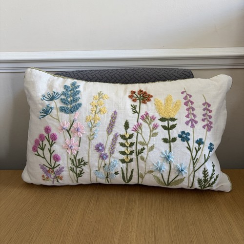 Next embroidered cushion - embroidered,