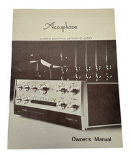 Accuphase C-200 Preamp / Preamplifier Owners / User Manual *Original*