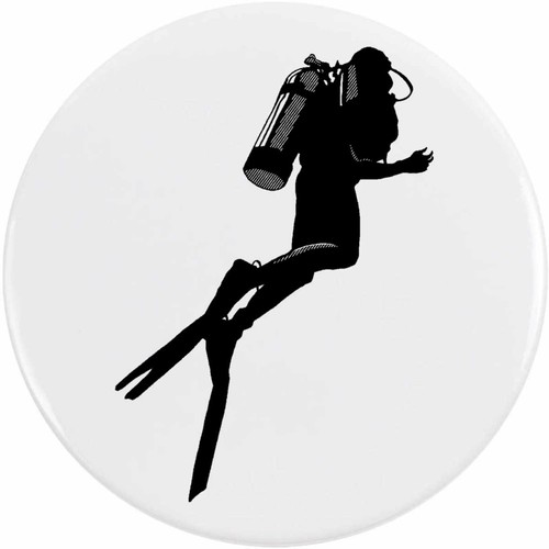 Scuba diver button pin - button,