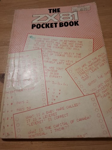 Sinclair zx81 computer book - sinclair,
