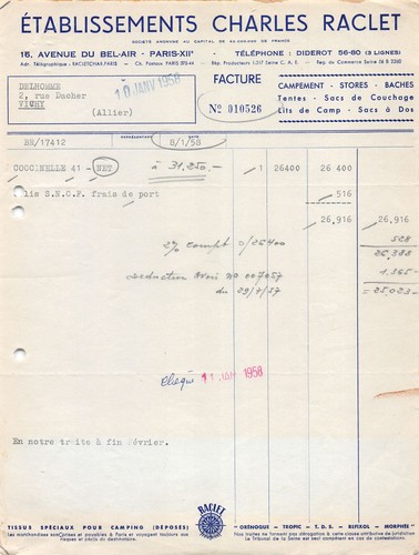 1958 invoice etab charles - invoice,