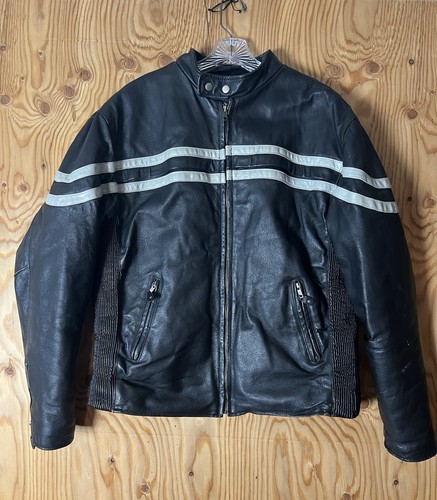 Vtg leather jacket mens - vtg,
