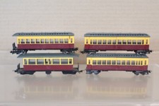 EGGERBAHN KIT BUILT HOe GAUGE RAKE of 4 OLD TIME TOURIST COACH om
