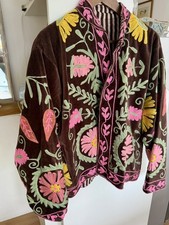 Chocolate Brown velvet floral