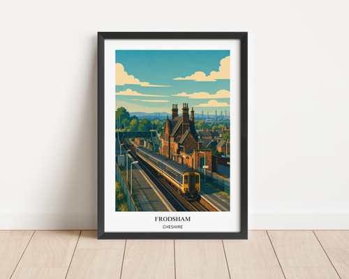 Frodsham print cheshire - frodsham,