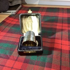 Novelty Shot glass In Form Of A Thimble. Original Case.