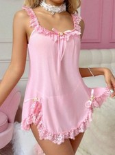 Sexy Sheer BABY PINK FRILLY