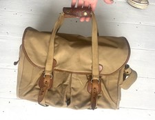 BILLINGHAM 445 KHAKI CANVAS/TAN LEATHER CAMERA BAG Made In England
