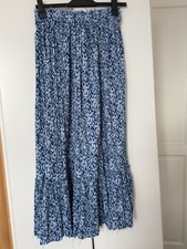 Zara Women's Blue Maxi Skirt Size Small
