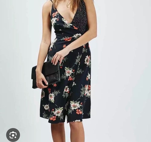 Topshop wrap polka dot floral - topshop,
