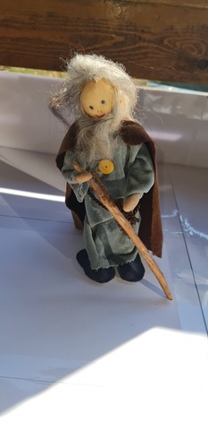 Vintage handmade cloth wizard - vintage,