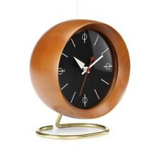 George Nelson Vitra Chronopak black brass Walnut H169mm desk clock Shelf Clocks