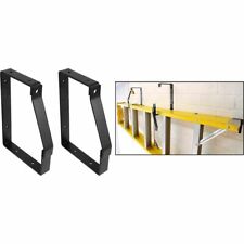 170 x 245mm PADLOCKABLE HEAVY DUTY LADDER WALL MOUNTED BRACKETS HOOKS LOCKING
