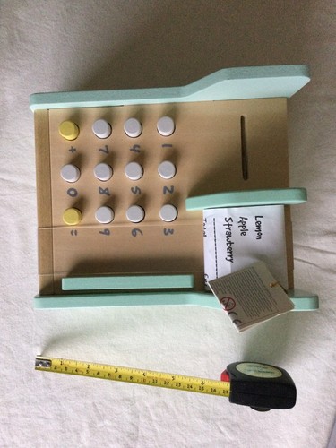 Wooden cash register - cash, register/till