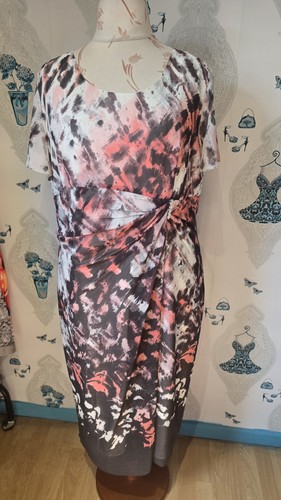 Pretty pink grey ruched - pink,