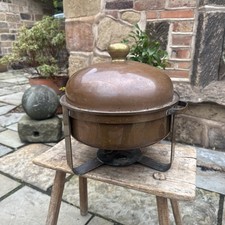 Vintage Copper Lined Chafing