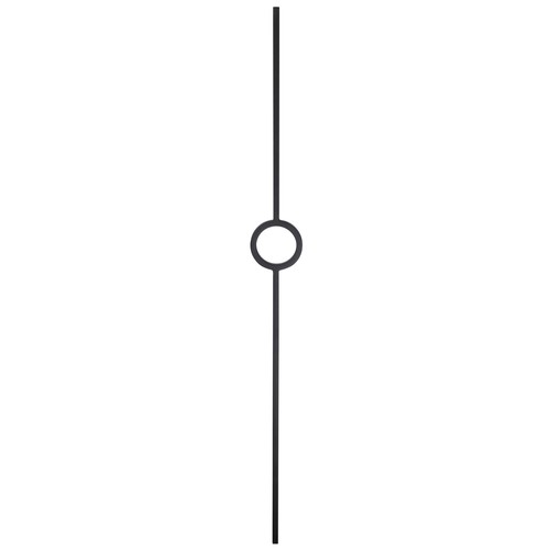 Black iron single circle - black,
