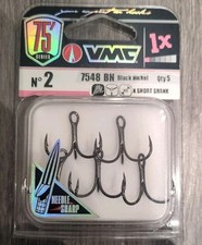 VMC Trebles Hooks 7547 BN **BARBED**