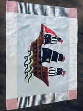 Laura Ashley Kids Pirate Ship Sea Nautical Boat Rug 100% Cotton, 90x120 Cm