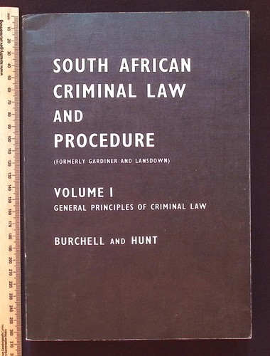 South african criminal - south, law
