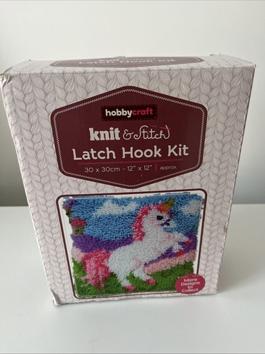 Unicorn latch hook kit 30cm - latch, x