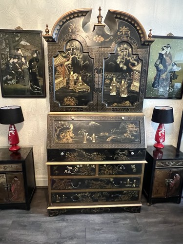 Chinoiserie bureau - chinoiserie,