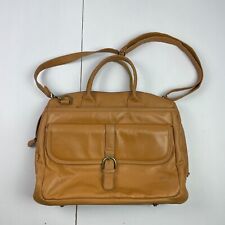 LUCA BOCELLI Laptop Bag Brown Shoulder Cross Body Top Handle Multi Pocket