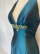 Teal Prom Dress Size 8 Blue