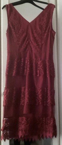 Next burgandy dress with - next,