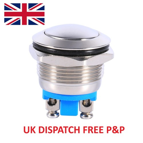 Metal button switch momentary - metal,
