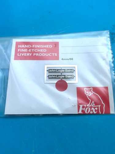 New fox transfers name plates - fox,