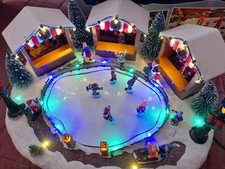 Christmas Ice Rink Scene - Light Up & Musical