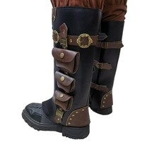 Medieval Boots Covers Steampunk for Stage Performance Party Photo Props