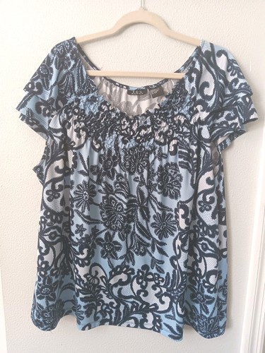 Woman top 2x - , blue