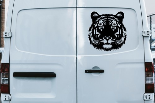 Tiger head vinyl - vinyl, wall