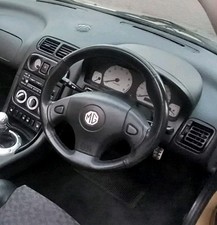 ROVER MGF MG TF 1.6 1.8 VVC BLACK STEERING WHEEL & AIR BAG