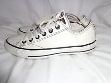 CONVERSE WOMEN WHITE LEATHER LACE UP TRAINERS SIZE UK 5 EU 38 US 5.5 VGC