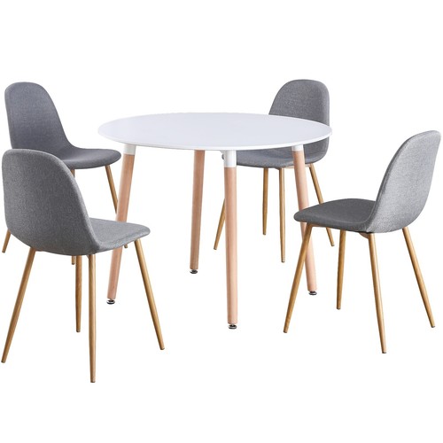 Round seat white dinner - 4,